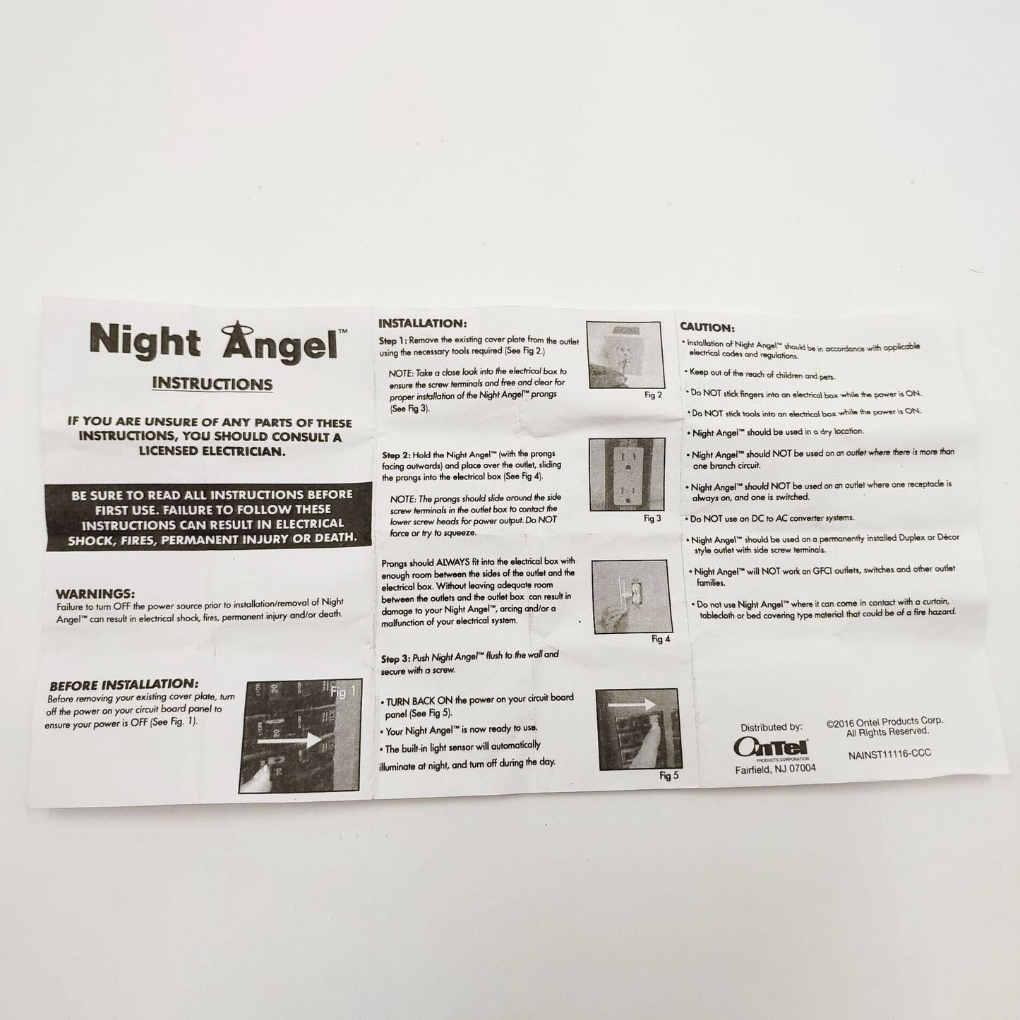(BUY MORE SAVE MORE) Outlet Wall Plate With Night Lights - No Batteries or Wires
