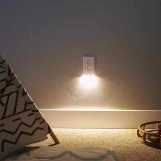 (BUY MORE SAVE MORE) Outlet Wall Plate With Night Lights - No Batteries or Wires